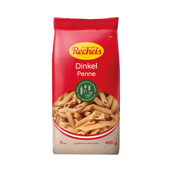 788966 Recheis Naturgenuss Dinkel Penne, 400 Gramm.png